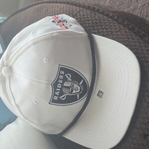 Raiders Coors Light Logo White Baseball Cap. Adjustable